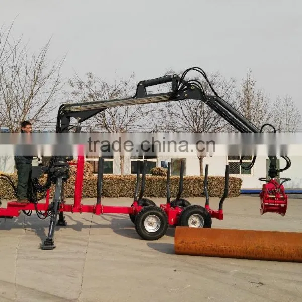 5 Tons Log Trailers With Grapple photo-2