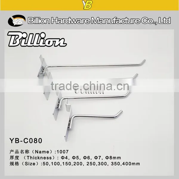 Hanging Hook Chrome Plating Display Steel Hooks Shop Fittings Slatwall photo-2