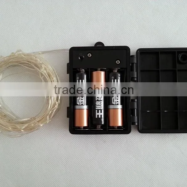 Battery Operated LED Lights Warm White 60 LED String Fairy LED Christmas Light Outdoor photo-3