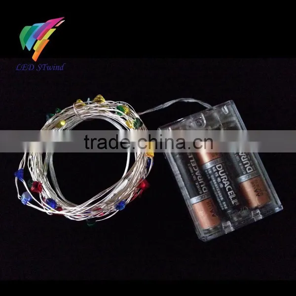 RGBY Diamond LED Fairy String Light for Christmas, Wedding, Party photo-2