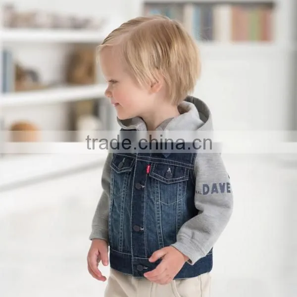 DB450 Dave Bella 2014 Spring New Arriv Infant Clothes Toddler Coat Baby Outwear Kids Hoodie Wholesale Children Clothes Coat