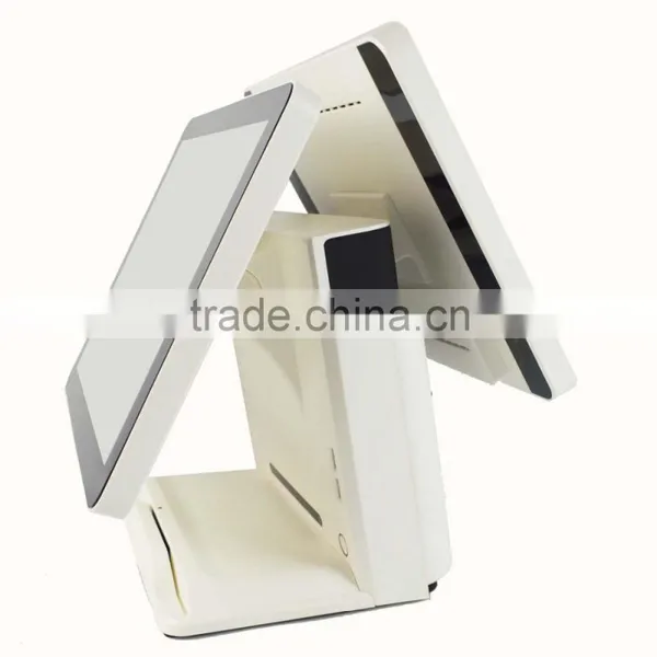2015 New Modern Pos System Machine Touch Dual Screen Pos Systems Tablet White IZP010 photo-5