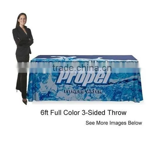 Tradeshow Table Cover - 6' Open Back Table Cover - Printed Full Color