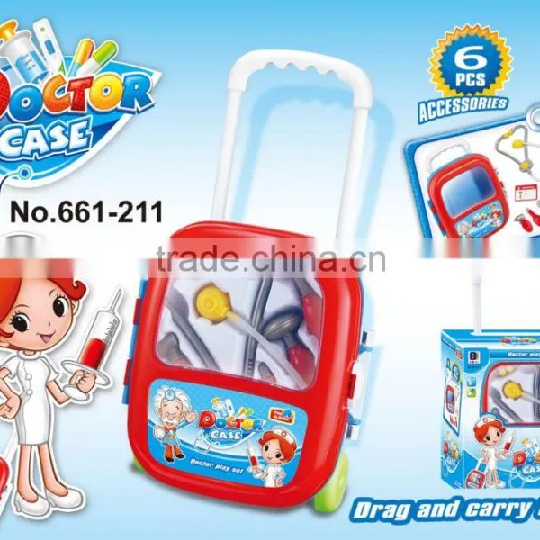 6pcs Accessories Doctor Case Doctor Play Set Carry Freely Toys