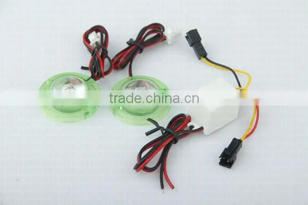 12v Flash Led Motorcycle Light With Green Ring for Red,green,blue,pink Color photo-6