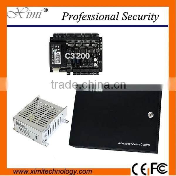 ZK C3-200 Package B Card Access Control Pane With Power Supply Metal Box and Battery Function TCP/IP 2 Doors Access Controller photo-2