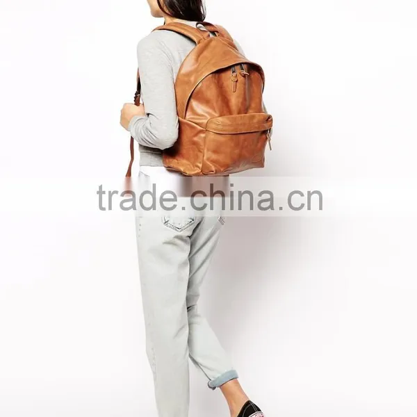 Tan Color Cross Body Leather Bag photo-3