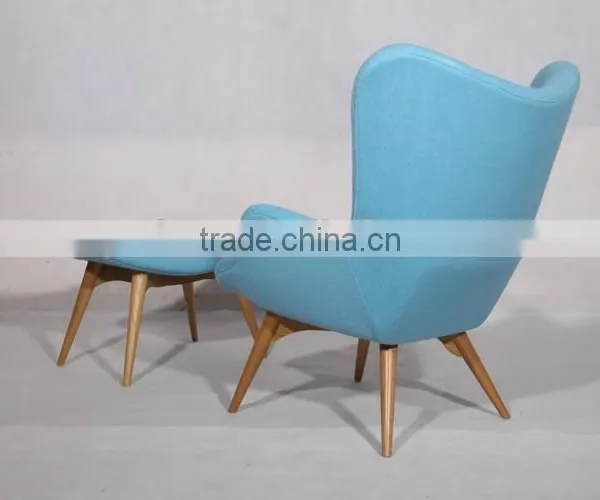 Hotel Furniture Chaise Lounge Chair Grant Featherston Chair With Footrest Sale photo-3