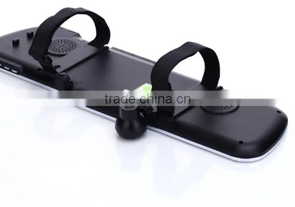 Wireless Wifi Transfer Android Bluetooth Rearview Mirror Handsfree Car Kit Monitor + Wireless Backup Reverse Camera photo-4