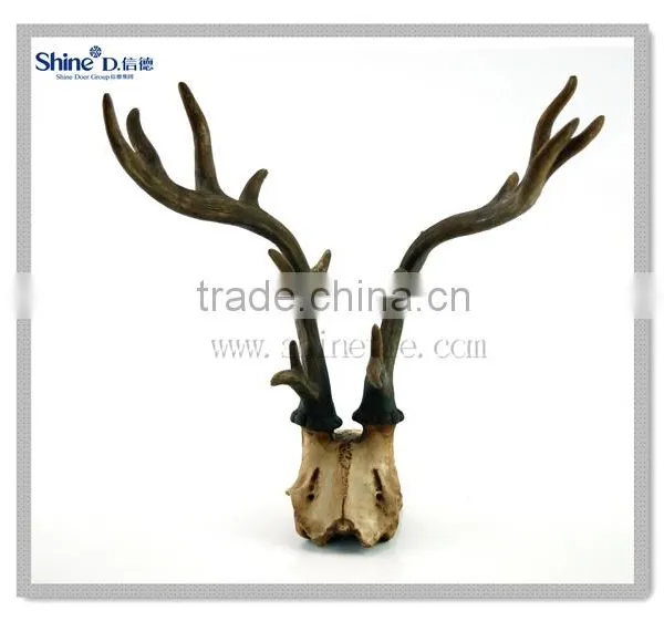 Polyresin Reindeer Head Skull Animal Sculpture Deer Head Bar Home Deocr