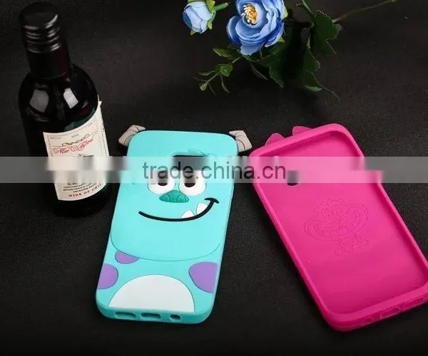 Cute Animal 3D Cartoon Silicone Case Cover For Samsung Galaxy S7 / S7 Edge Sulley/Cat/Tiger Soft Cover photo-2