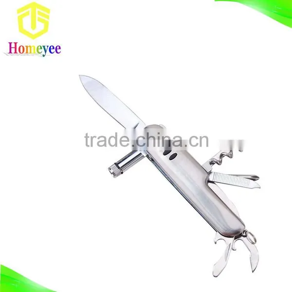 Stainless Steel 11 in 1 Multipurpose Camping Knife With Led Light photo-3