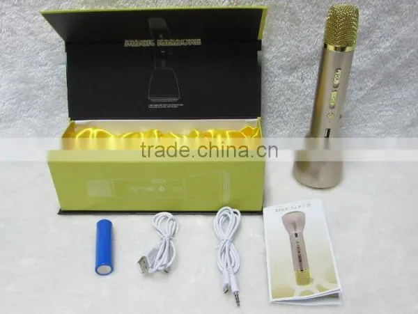 New Wholesale Professional Wireless Speaker USB Karaoke Microphone With Bluetooth photo-5