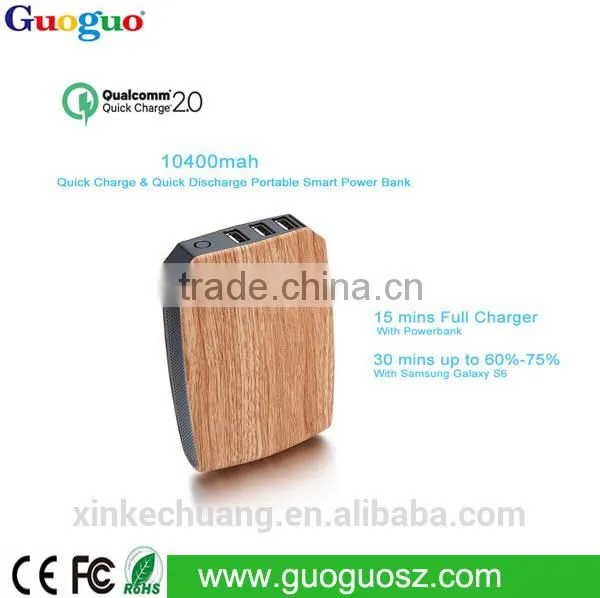 2016 Qualcomm Certified Quick Charge QC 2.0 Quick Charge Power Bank 10000mah for Cellular photo-2