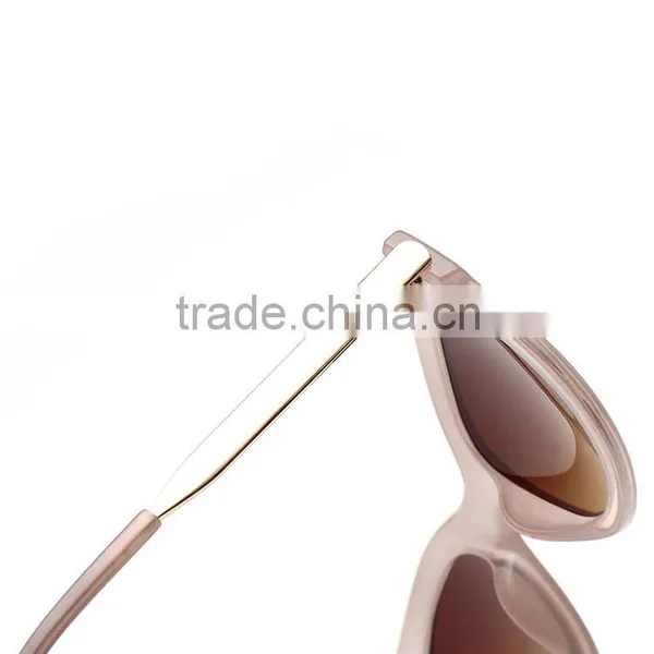 Unisex Transparent Frame Metal Leg Costomized Cheap Fashion Sunglasses photo-3