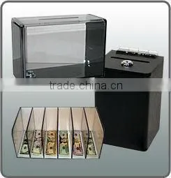 Transparency Acrylic Currency Sorters With Lock