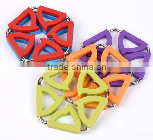 Star Shape Stainless Steel Heat Pad Insulation Mats Foldable Placemat photo-5