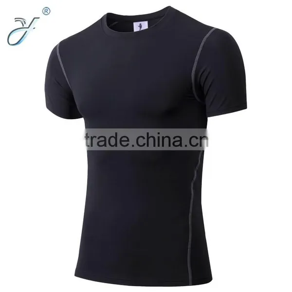Dri Fit Men's O-neck Short Sleeve Fitness Muscle Tee Shirts photo-5