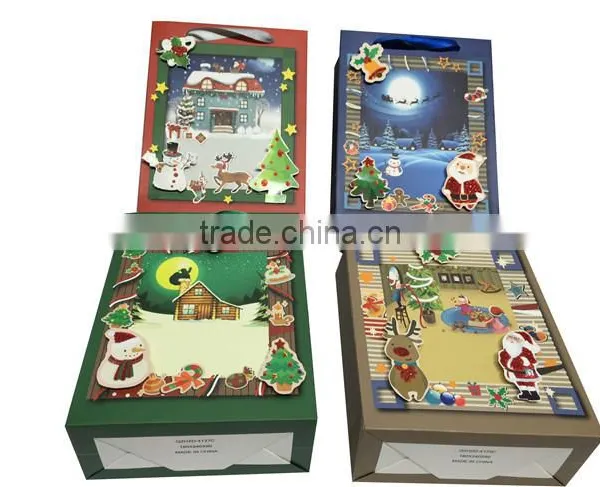 China Gift Paper Bag Manufactures Christmas Paper Package Bag photo-2