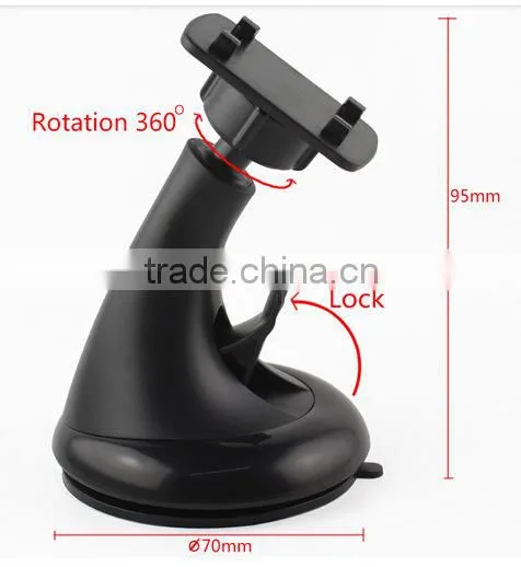 For All Mobile Phone With Suction Cup Deesign Leather Grain Universal Windshield Mount Holder Car Holder photo-4
