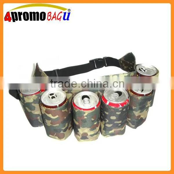 Portable 6 Bottles Beer Soda Can Soft Drink Belt
