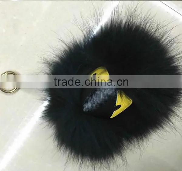 Wholesale Price Raccoon Fur Monster Keychain photo-4