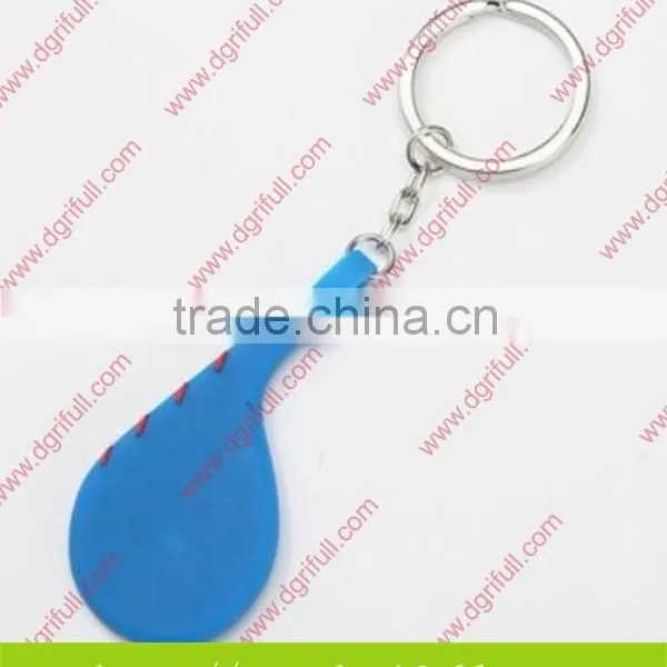 Silicone Badminton Shape Sports Keychain photo-2