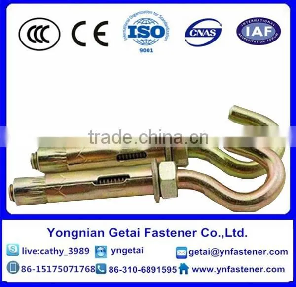 Zinc Yellow Hook Bolt Sleeve Anchor photo-2