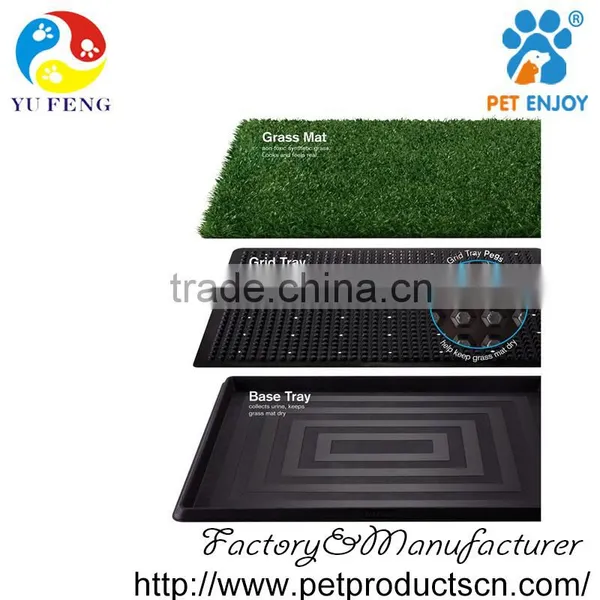 Pet Potty Three Layer With Artificial Grass Dog Toilet Training Pad Park Patch Mat Indoor Outdoor photo-4