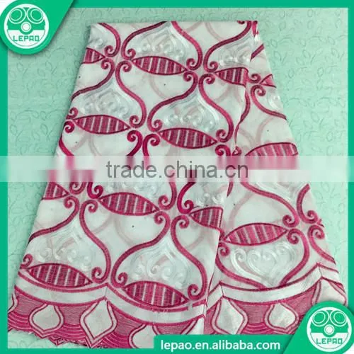 New Arrivals Tulle Lace Fabric African French Net 2016 Embroidered Tulle African French Lace With Beads photo-3