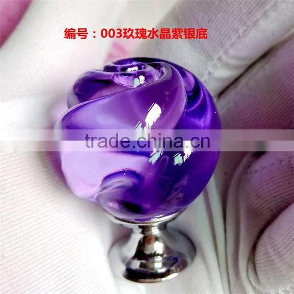 New Products Different Types Decoration Crystal Knob Manufacturer Sale