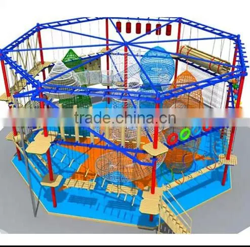 Indoor Jungle Gym Playground, Challenging Equipment Climbing Nets photo-5