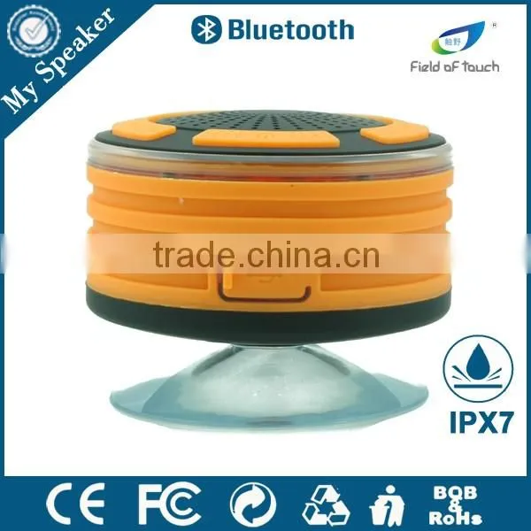 My Speaker F013 Black/orange LED Shower Speaker Waterproof IP67 photo-5