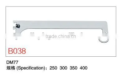 Chrome Slatwall Hanging Shelf Brackets photo-3