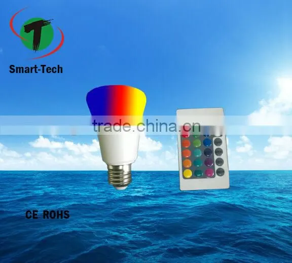 Energy Saving E27 3W RGB LED Bulb Lamp Light 16 Color Changing + IR Remote photo-3