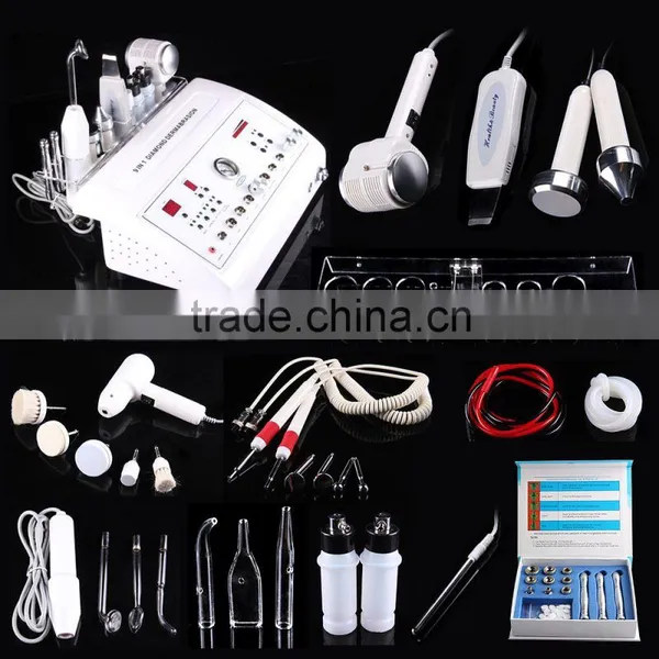 ALLRUICH 8in1 Dermabrasion Ultrasonic High Frequency Galvanic Skin Brush Scrubber Spray Equipment photo-2