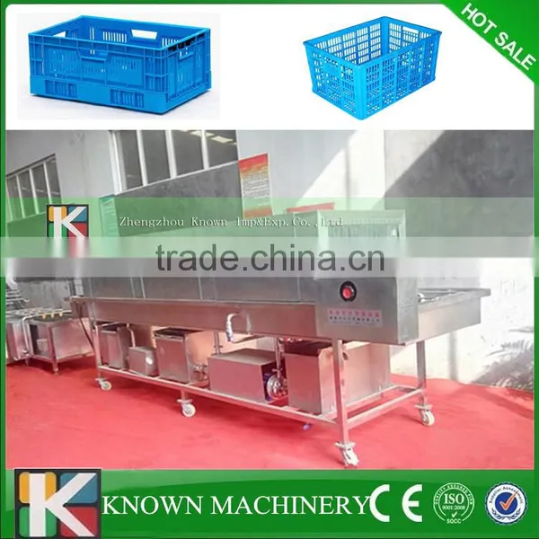 Automatic High Efficient Stainless Steel Plastic Basket Washing Line,used Plastic Crate Washing Recycling Line photo-3