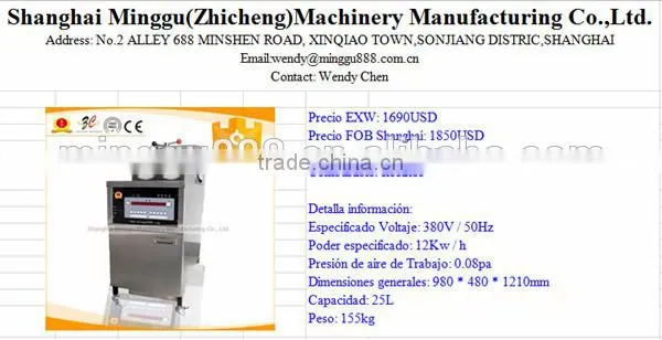 Computer Control Stainless Steel Chicken Fryer/Chicken Broaster Machine photo-4