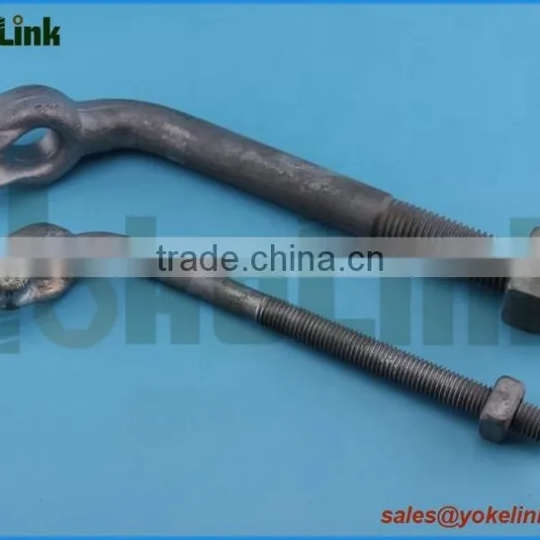 Hot Dip Galvanized Angle Thimbleye Bolt per ASTM A153 photo-3
