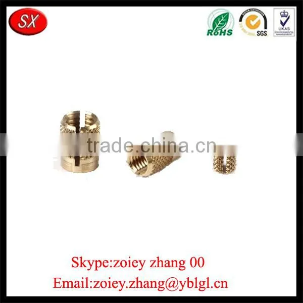 CNC Parts Knurled Threaded Brass Inserts For Fastener Parts photo-5