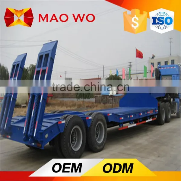 Heavy Duty 20ft 2 Axles 30 Ton Lowboy Semi Trailer for Sale photo-2