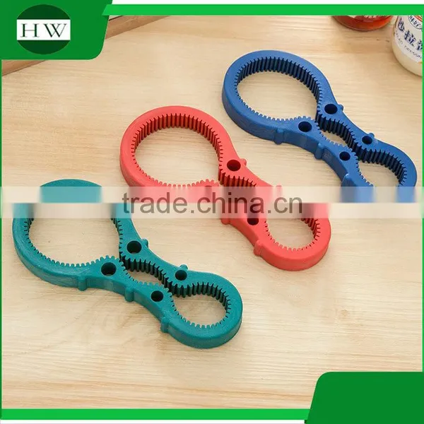 Kitchen Accessories Multifunction 4 In1 Gourd Shape Plastic Tin Can Beer Bottle Opener photo-4