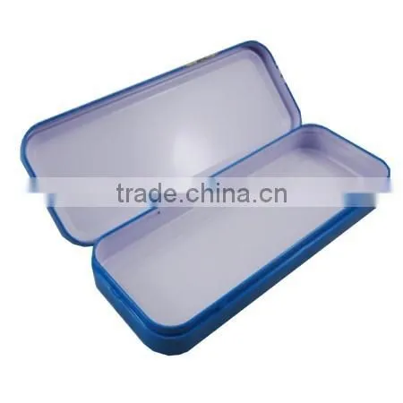 R321 New Customed Hinge Rectangular Tin Pencil Case photo-3