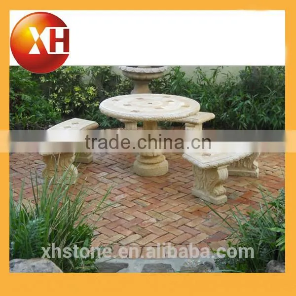 Garden 8 Seater Marble Dining Table for Outdoor Furniture photo-5
