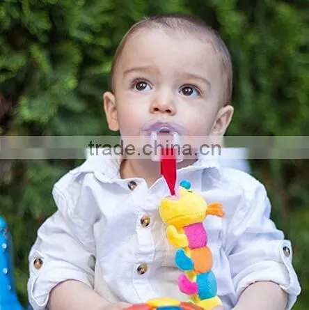 Soft Plush Toy With Detachable Silicone Baby Pacifier photo-2