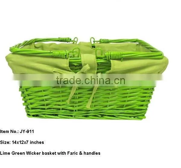 Empty White Wicker Gift Storage Basket Wicker Basket for Home Kitchen Storage photo-6
