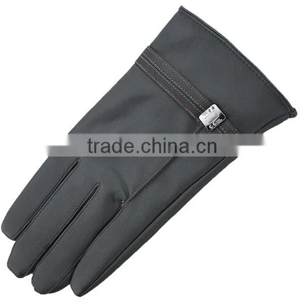 Wholesale Winter Men's Golovs/ Black Leather Glove for Touch Screen/2015 Winter,touch Screen Leather Gloves photo-6
