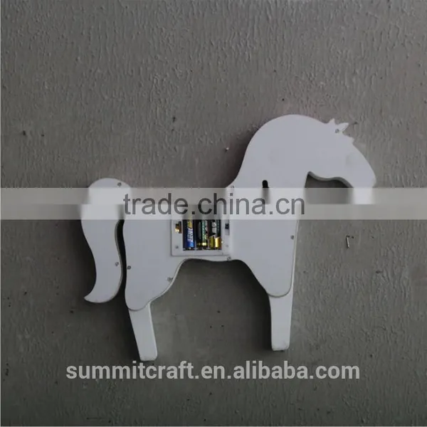 Cute Dreamy Wood LED Wall Hanging Unicorn Lighting photo-4