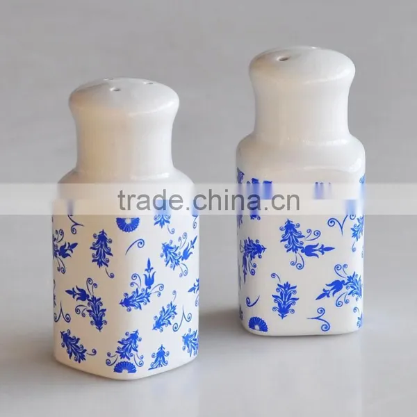 Ceramic Spice, Salt and Pepper Shaker Set With Decal photo-3