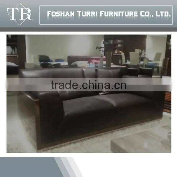 High Quality Luxury Furniture Top Grain Leather Sectional Sofa Set photo-6
